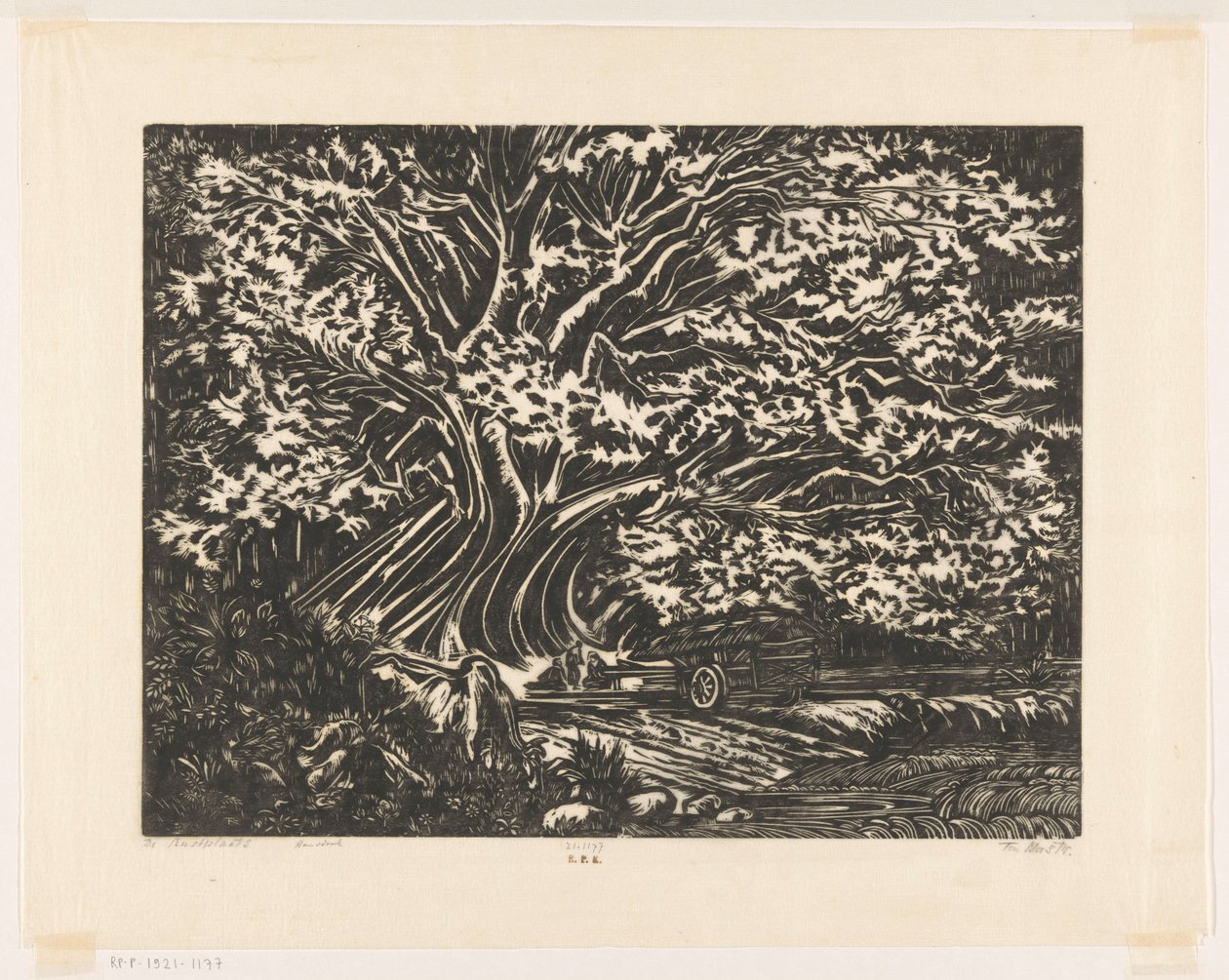 The Resting Place (originaltitel på objektet) av Johannes Frederik Engelbert ten Klooster (signed by artist)