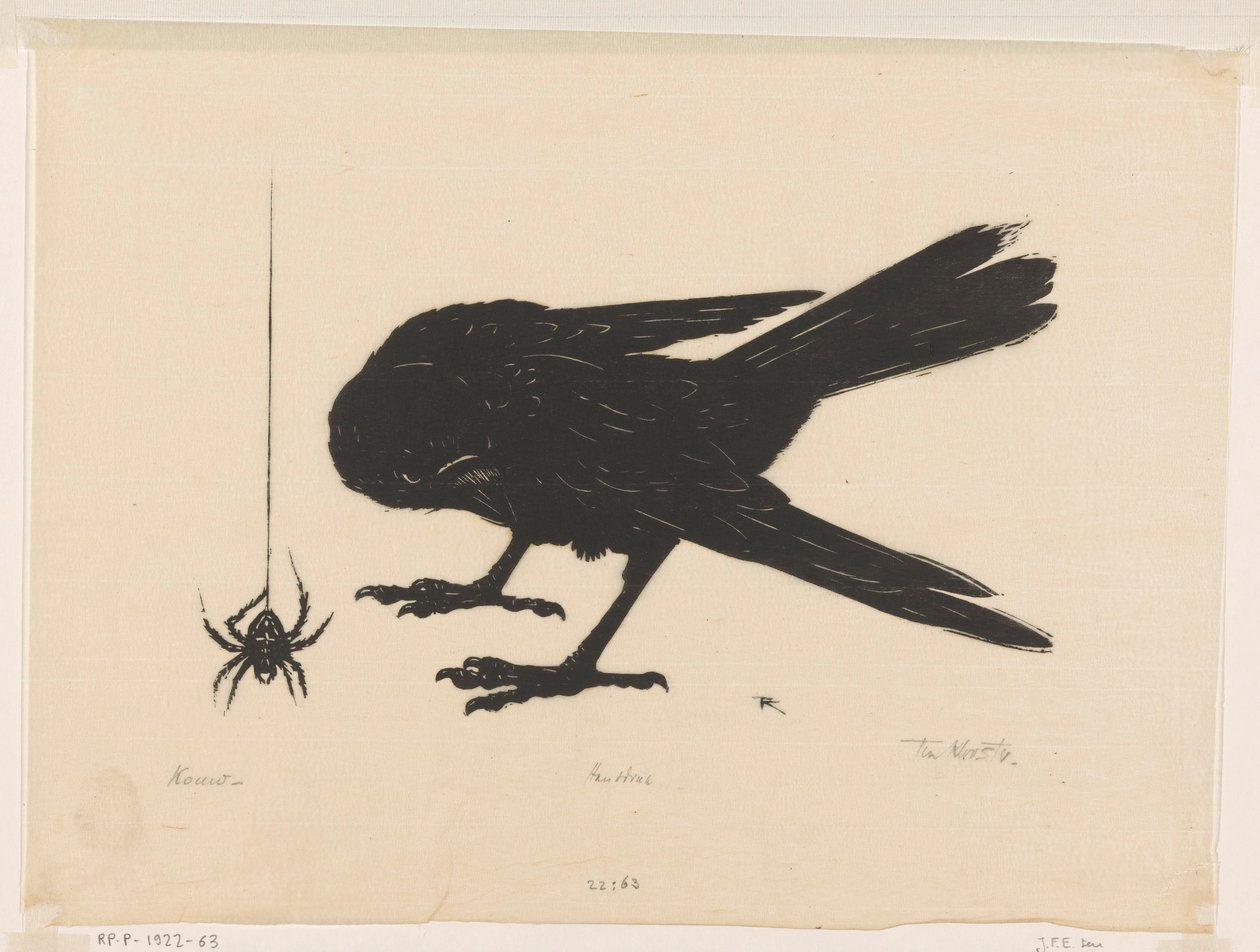 Kauw (originaltitel på objekt) av Johannes Frederik Engelbert ten Klooster (signed by artist)