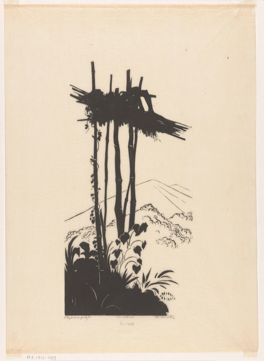 Papoeagraf (originaltitel på objekt) av Johannes Frederik Engelbert ten Klooster (signed by artist)