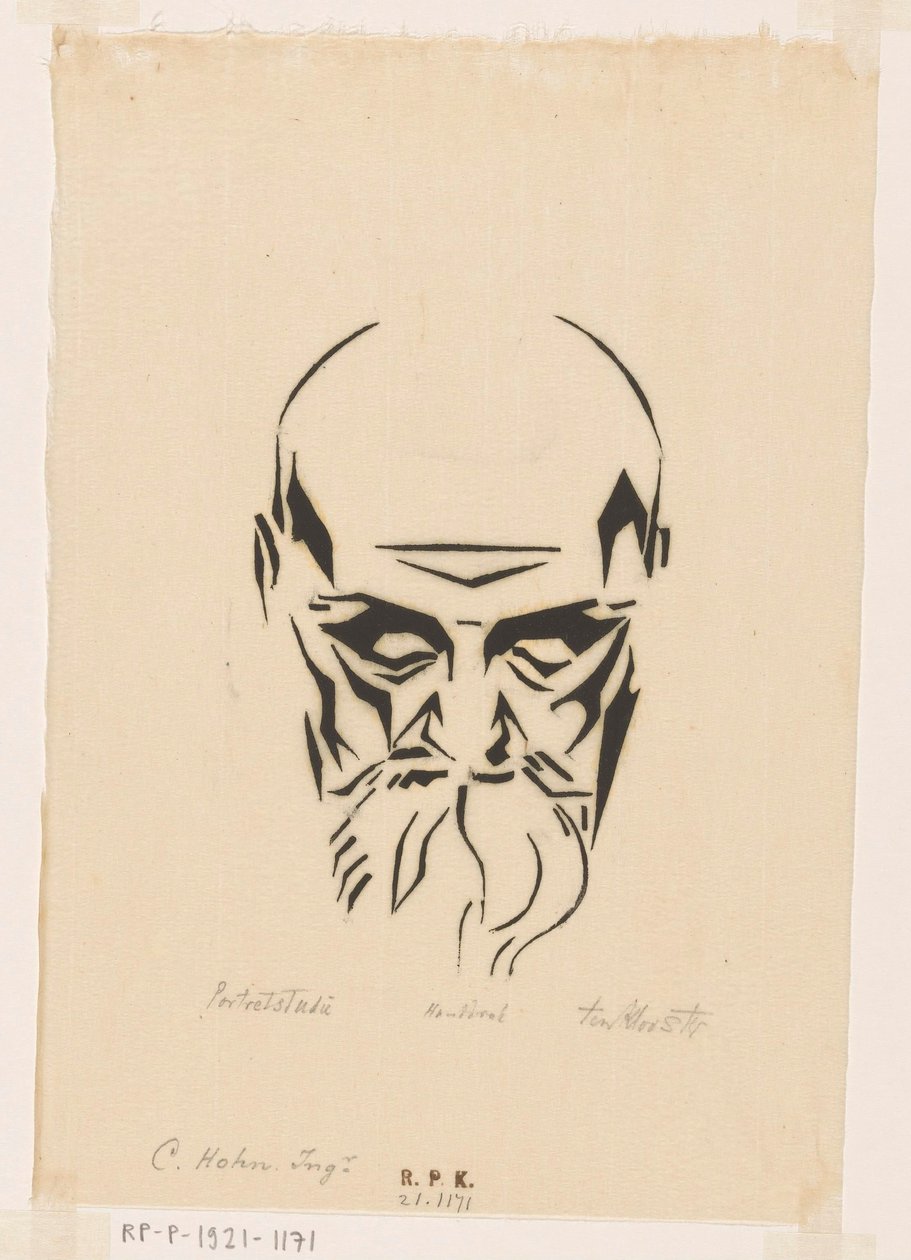 Porträtt av Carl Hohn av Johannes Frederik Engelbert ten Klooster (signed by artist)