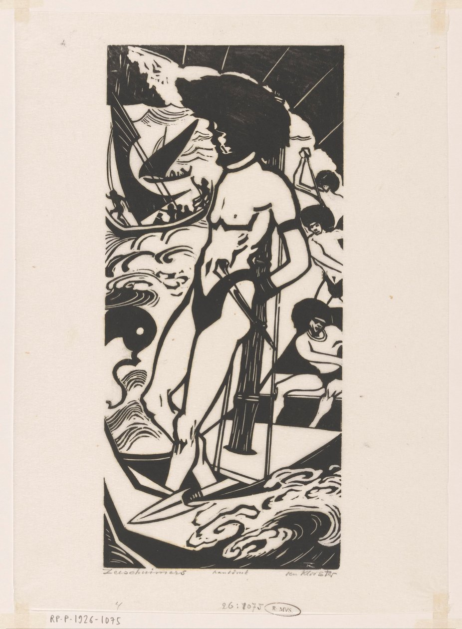 Pirates (originaltitel på objekt) av Johannes Frederik Engelbert ten Klooster (signed by artist)