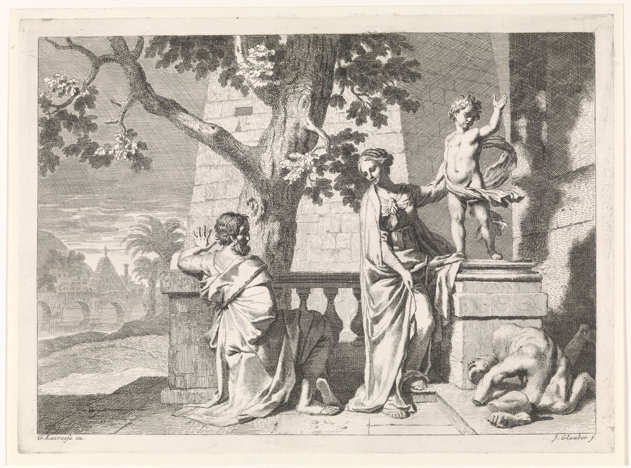 Kristus bryter en staty Bibliska, mytologiska och allegoriska representationer (serietitel) av Johannes Glauber