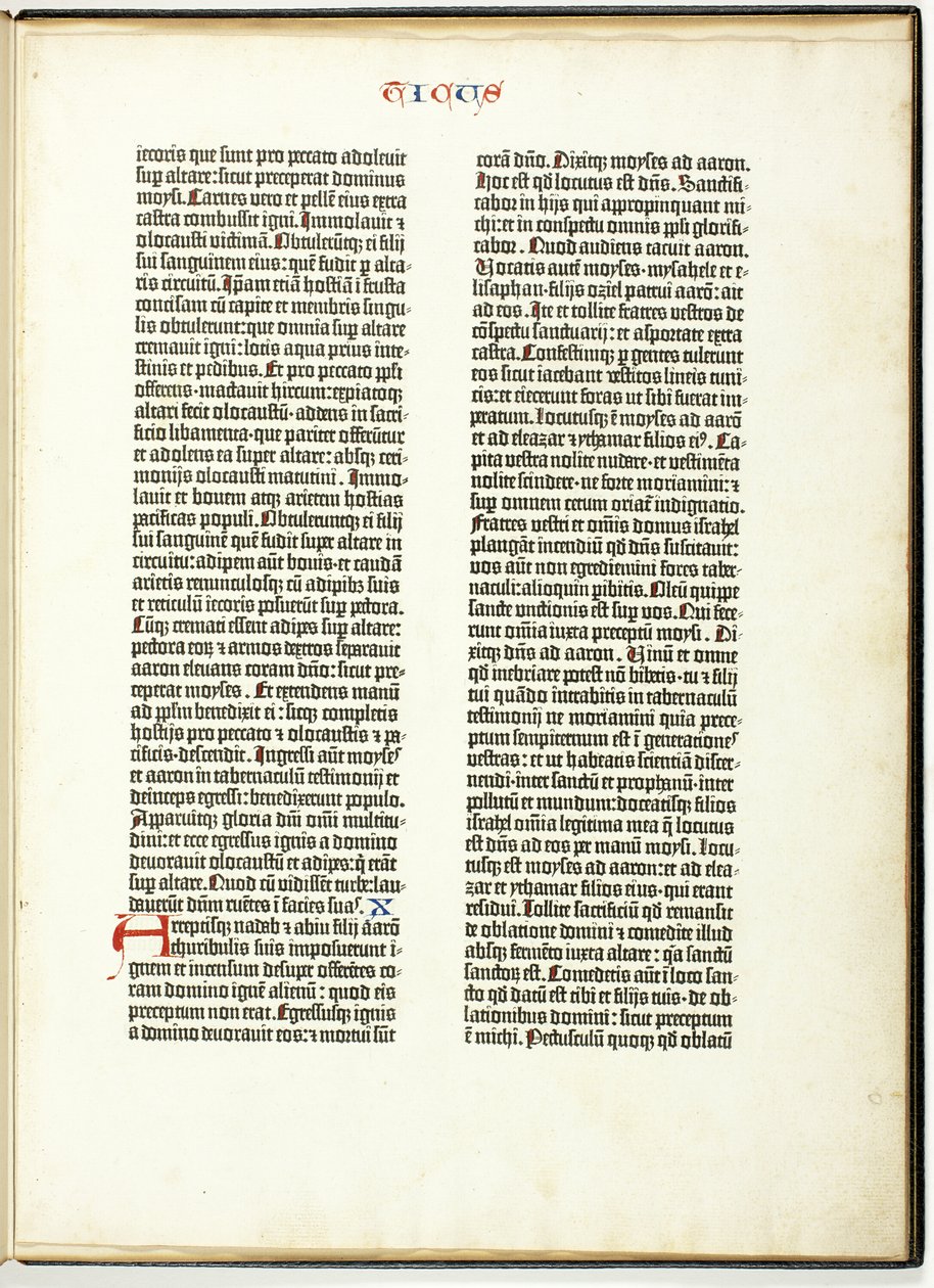 Gutenbergs bibelblad av Johannes Gutenberg