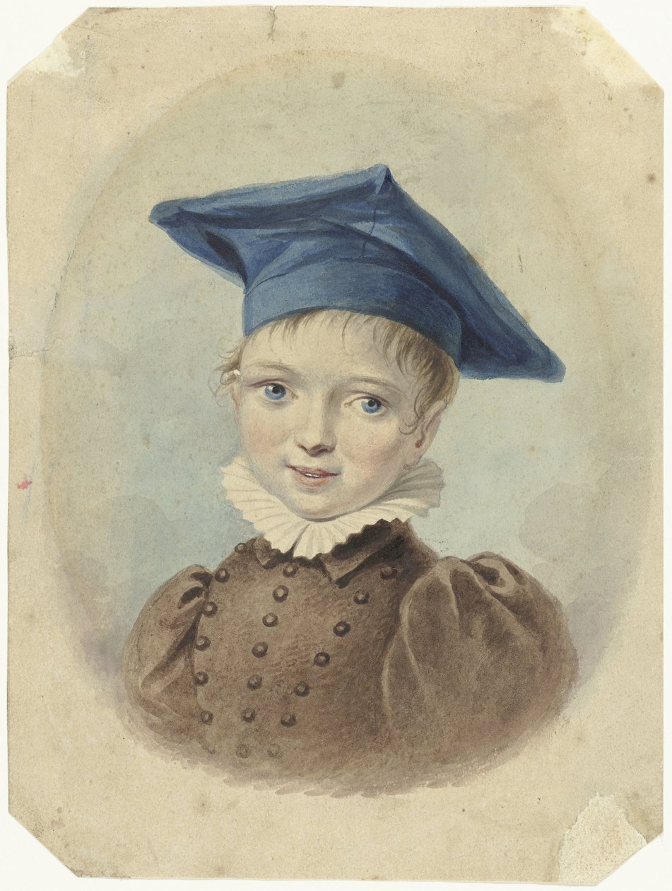 Liten pojke med en blå basker av Johannes Hari (I)