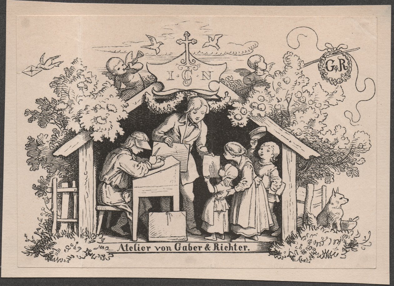 Studio av Gaber  Richter av Johannes Heinrich & Gaber August (1823 1894) Richter
