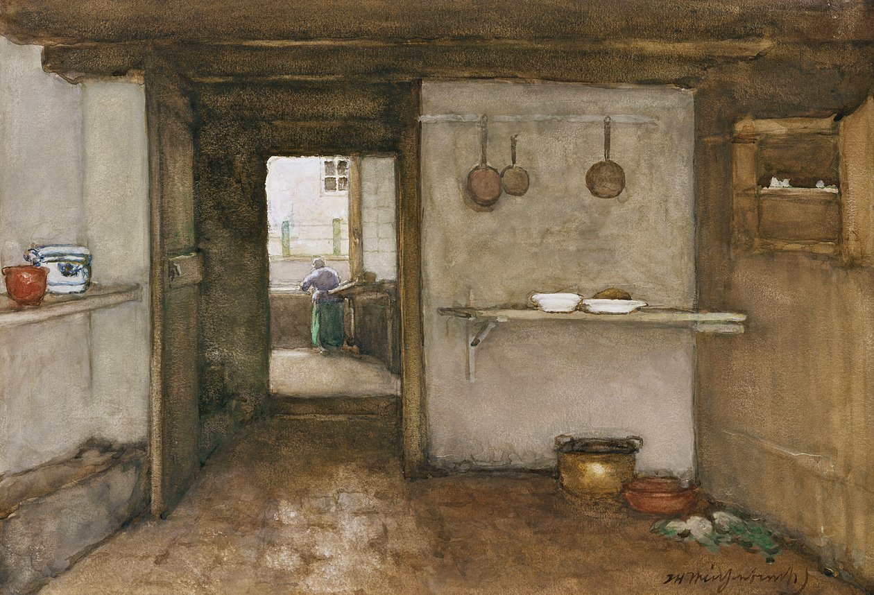 Köksinredning, ca 1899 av Johannes Hendrik Weissenbruch