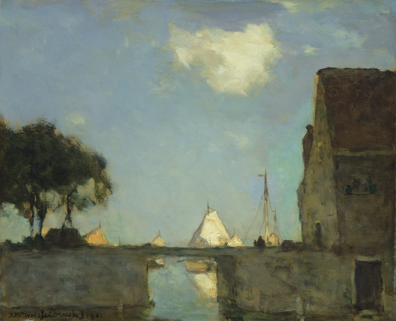 Norr, nära Nieuwkoop, 1901 av Johannes Hendrik Weissenbruch