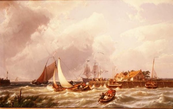 Hamnmunnen av Johannes Hermann Barend Koekkoek