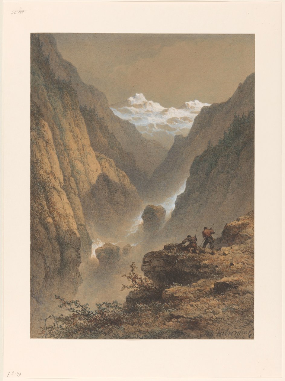bergslandskap av Johannes Hilverdink