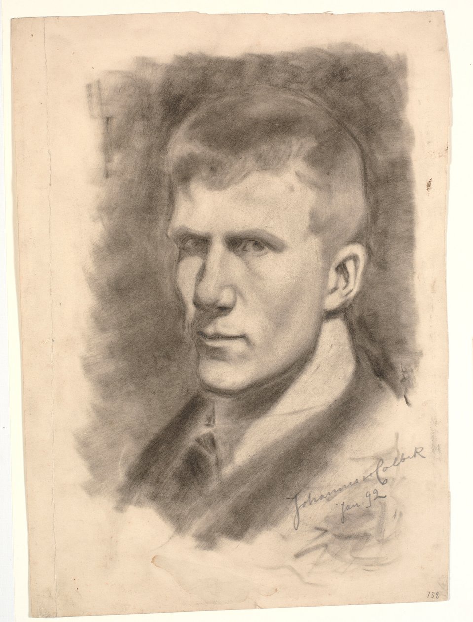 Självporträtt av Johannes Holbek