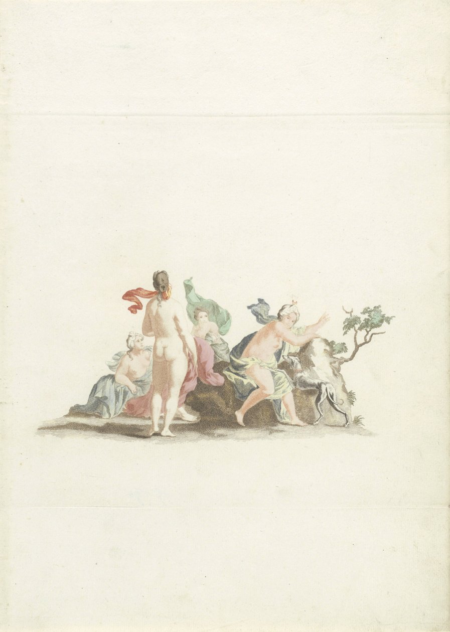 Diana och hennes nymfer av Johannes Jacobsz van den Aveele (attributed to)