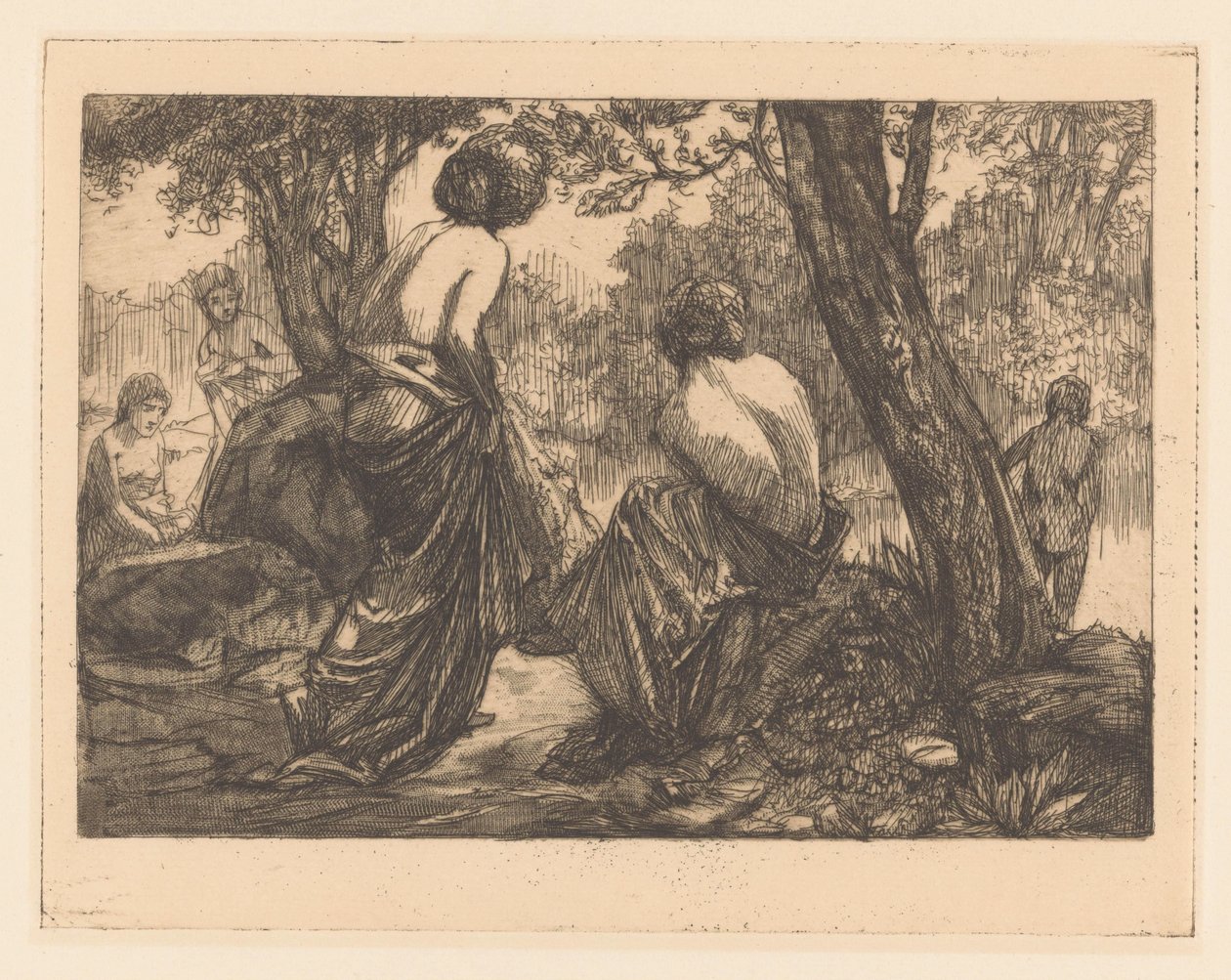 Badande kvinnor av Johannes Josephus Aarts