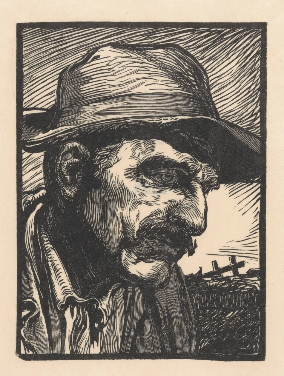 Porträtt av en okänd man av Johannes Josephus Aarts