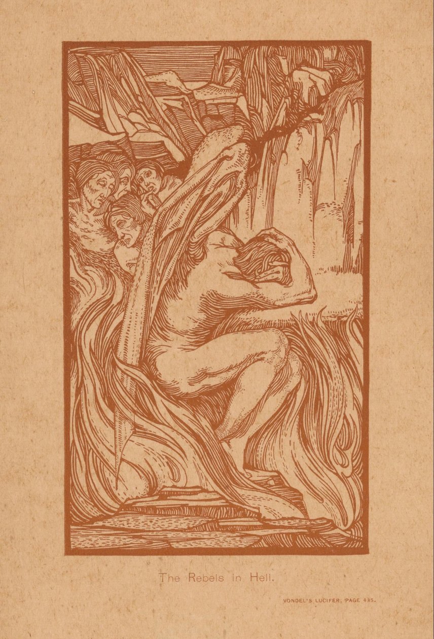 Rebellen in the hel Rebellerna i helvetet (titel på objekt) av Johannes Josephus Aarts