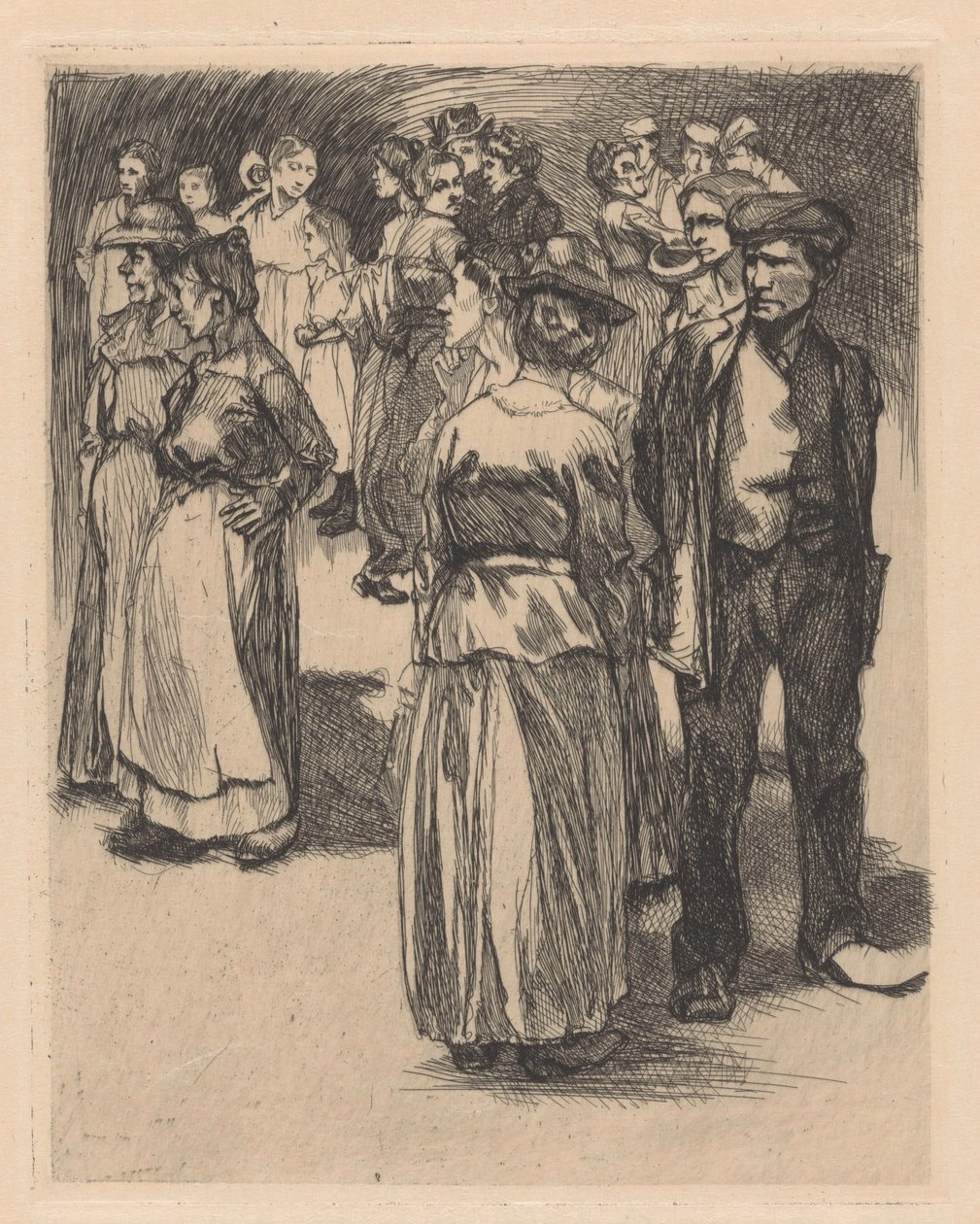 Stående män och kvinnor av Johannes Josephus Aarts