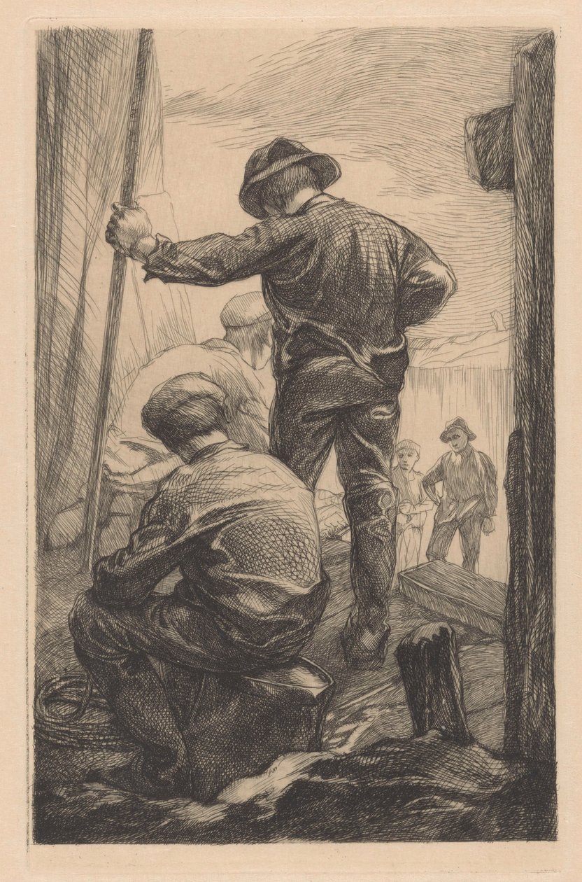 Fem polderpojkar av Johannes Josephus Aarts
