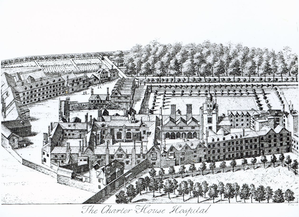 The Charterhouse Hospital, c.1720 av Johannes Kip