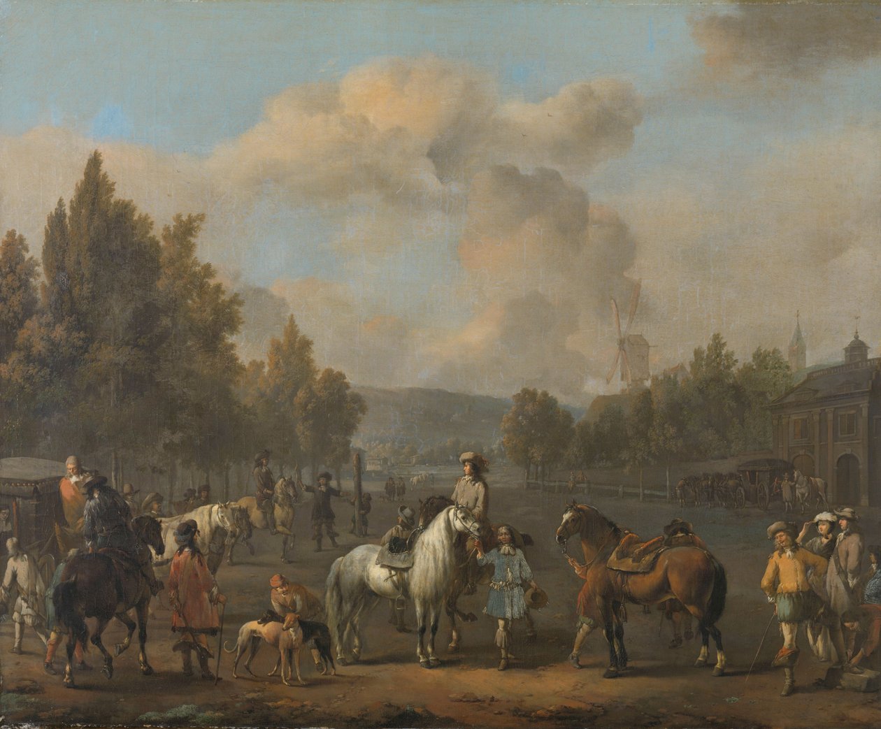 Ridskolan av Johannes Lingelbach