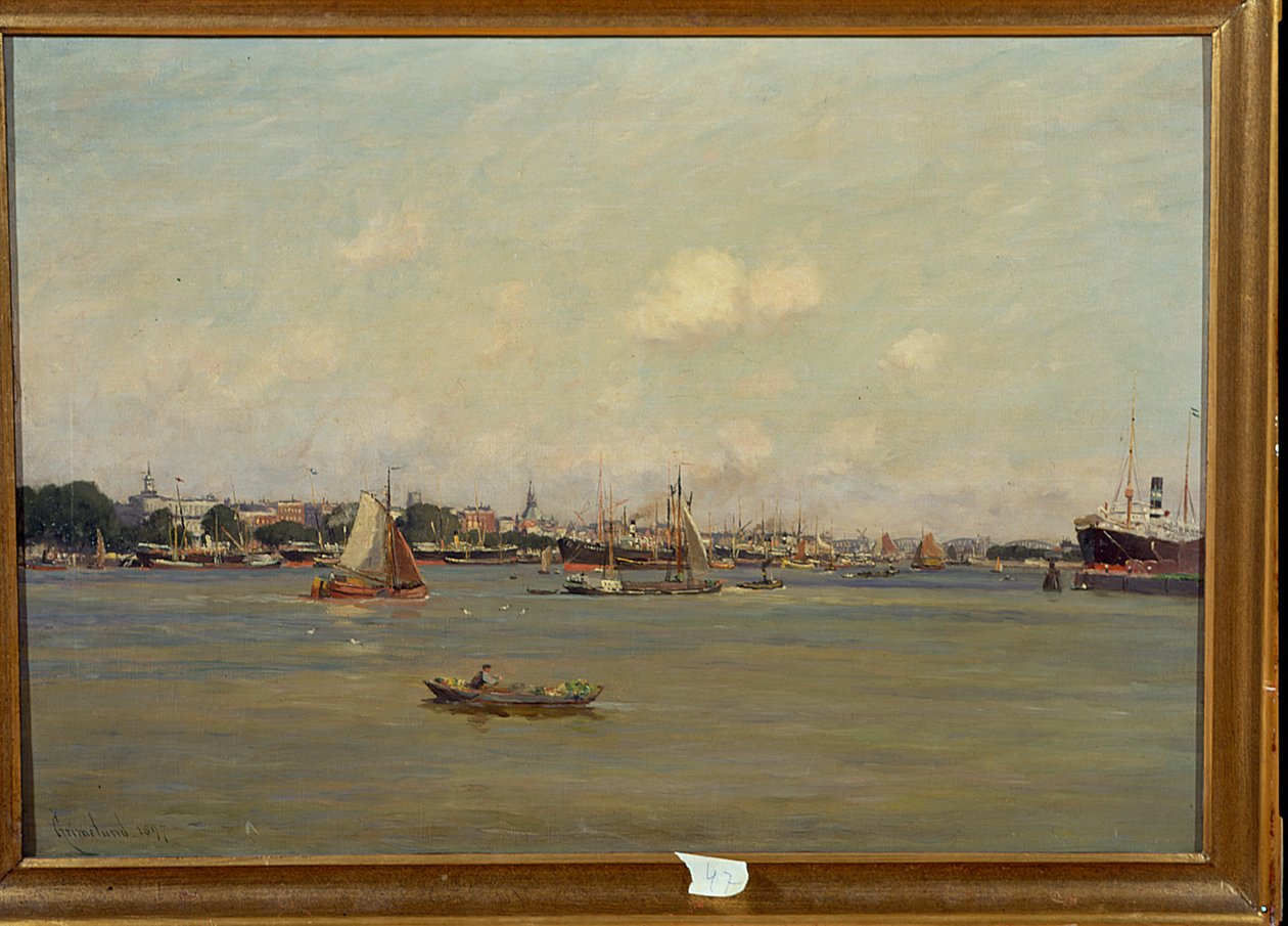 Hamnen i Rotterdam av Johannes Martin Grimelund