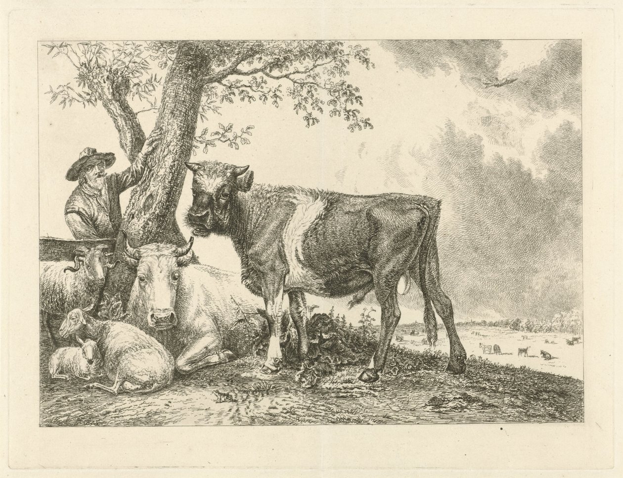 Oxen och bonden av Johannes Mock