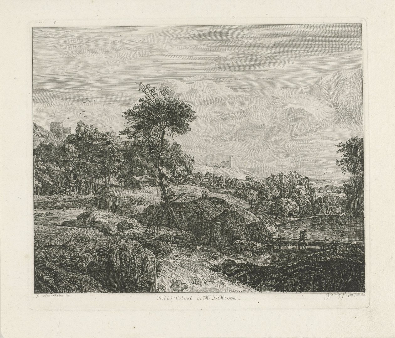 Stenigt landskap av Johannes Pieter de Frey