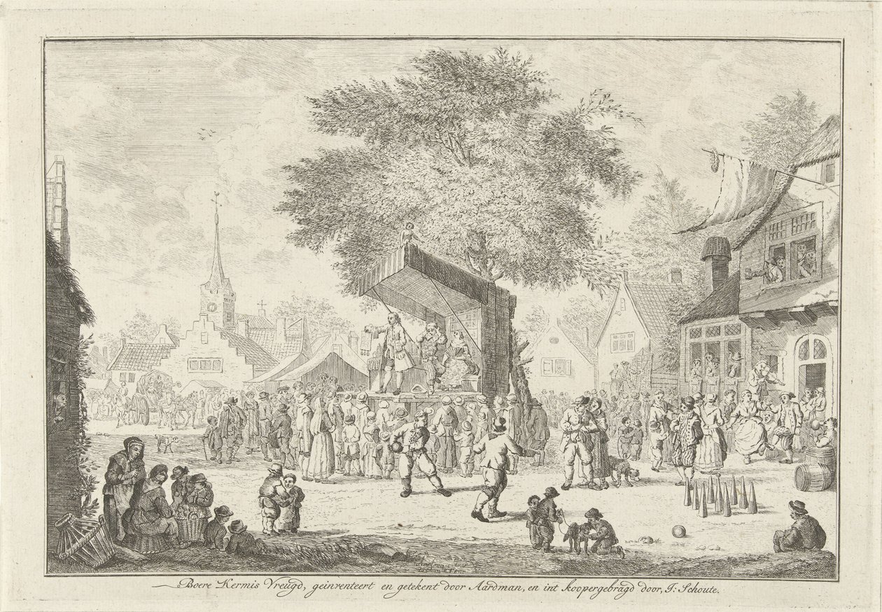 Bondemässa i byn, ca 1750 Farmer