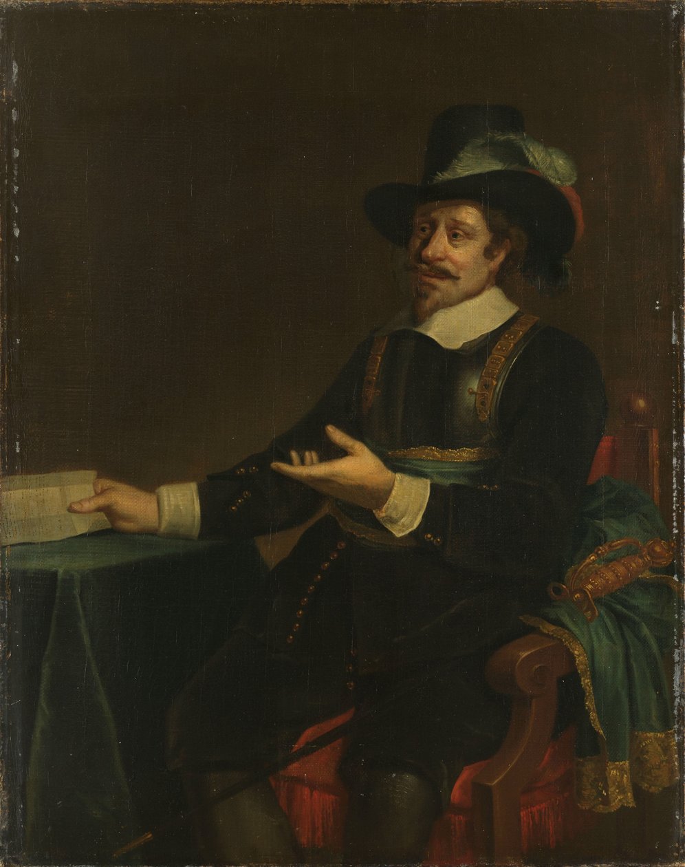 Porträtt av Jan van de Poll, borgmästare i Amsterdam av Johannes Spilberg (II) (copy after)