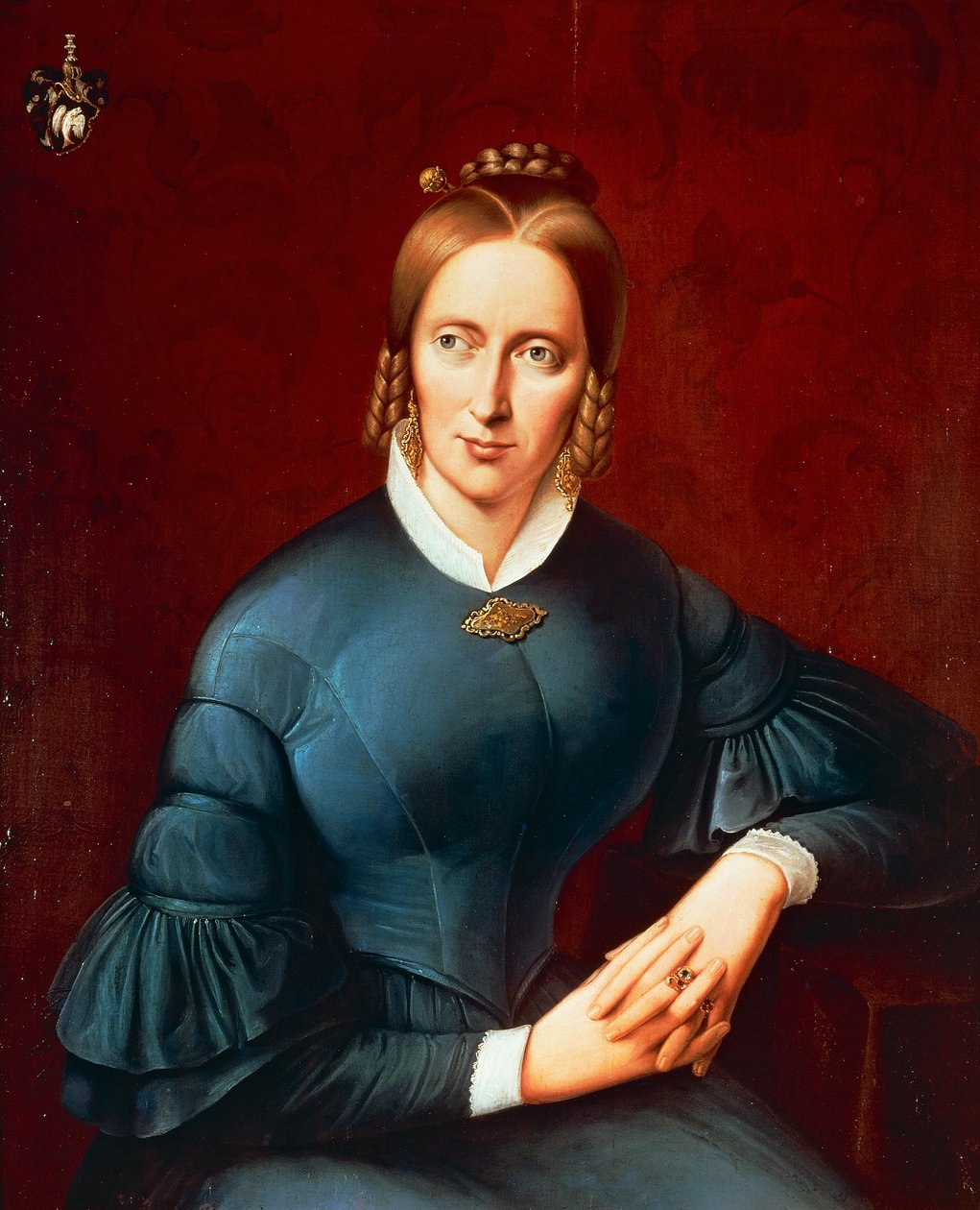 Porträtt av Annette von Droste-Hulshoff (Munster av Johannes Sprick