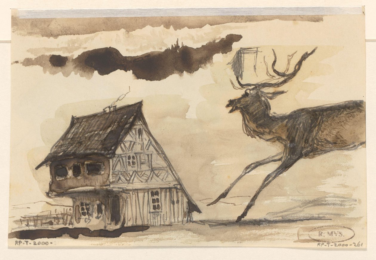 Hus och rådjur av Johannes Tavenraat