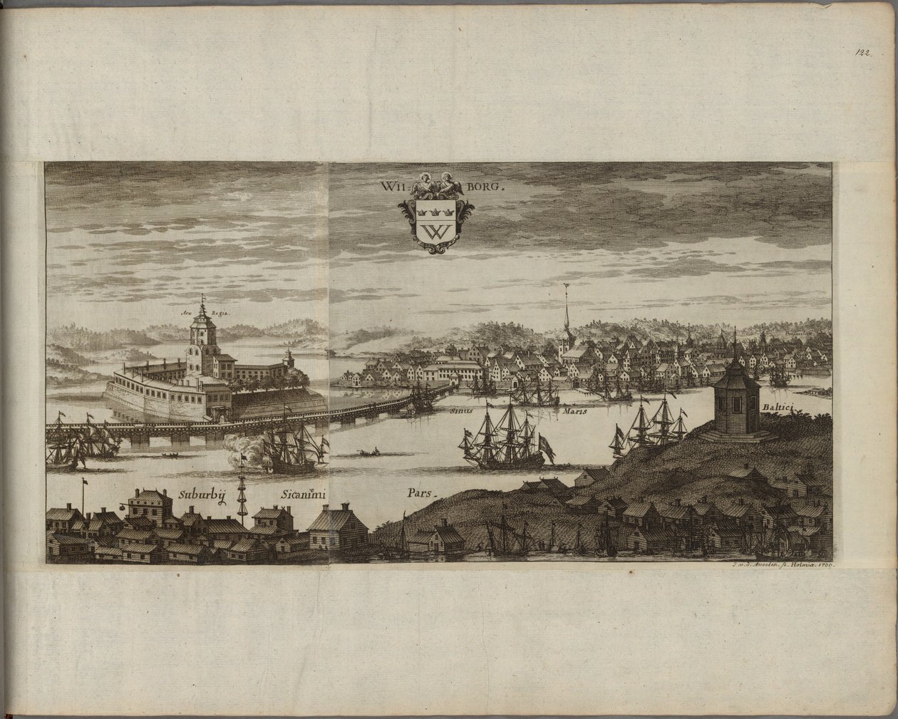 Vue de Vyborg (Ryssland) - Utsikt över Vyborg, av Aveelen, Johannes van den (1655-1727). Kopparstick, Mellan 1667 och 1700. Nationalmuseum Stockholm av Johannes Van den Aveele