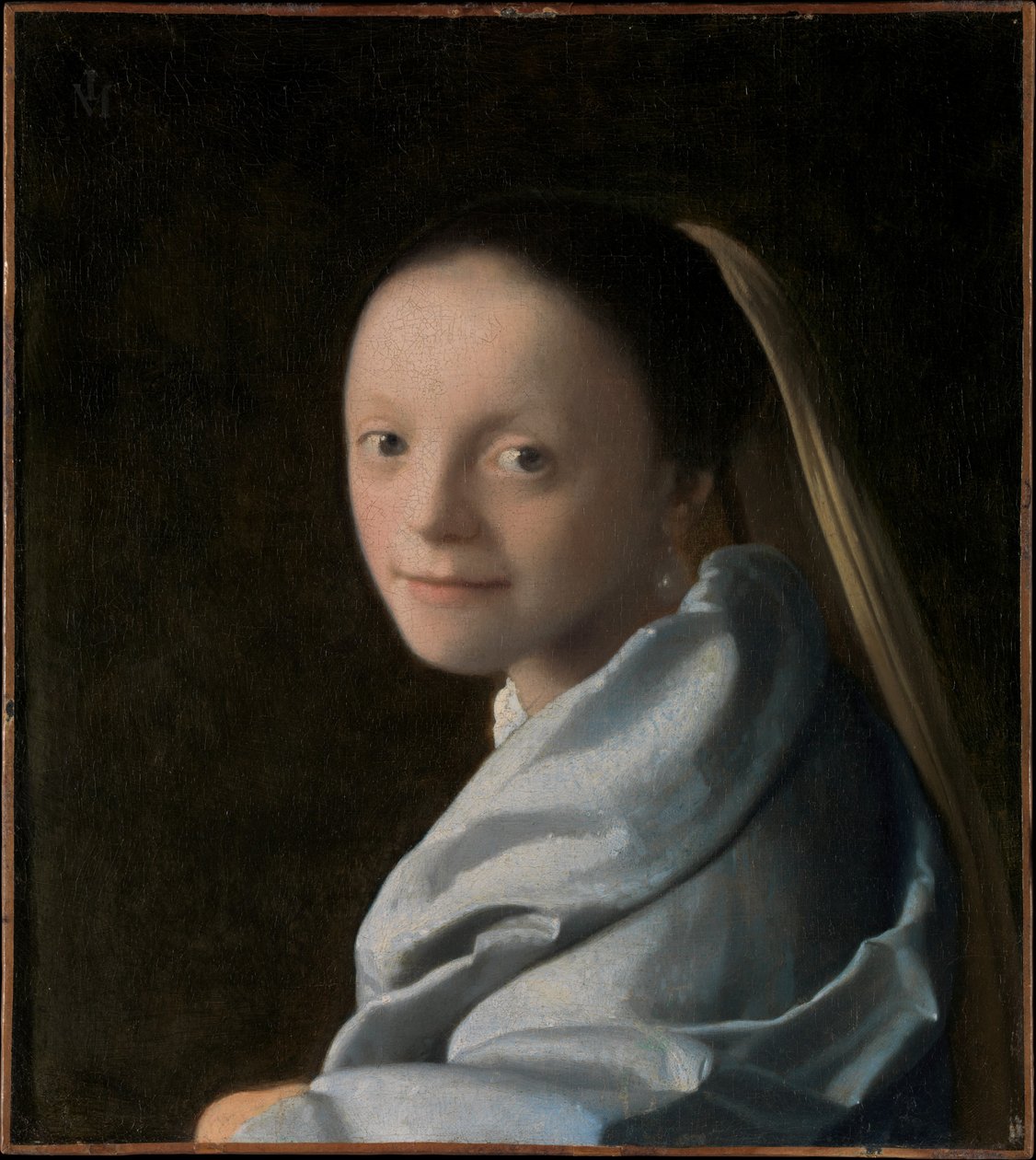 Studie einer jungen Frau av Johannes Vermeer