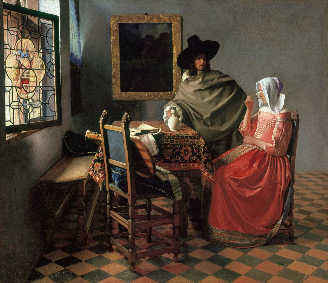 Das Weinglas av Johannes Vermeer
