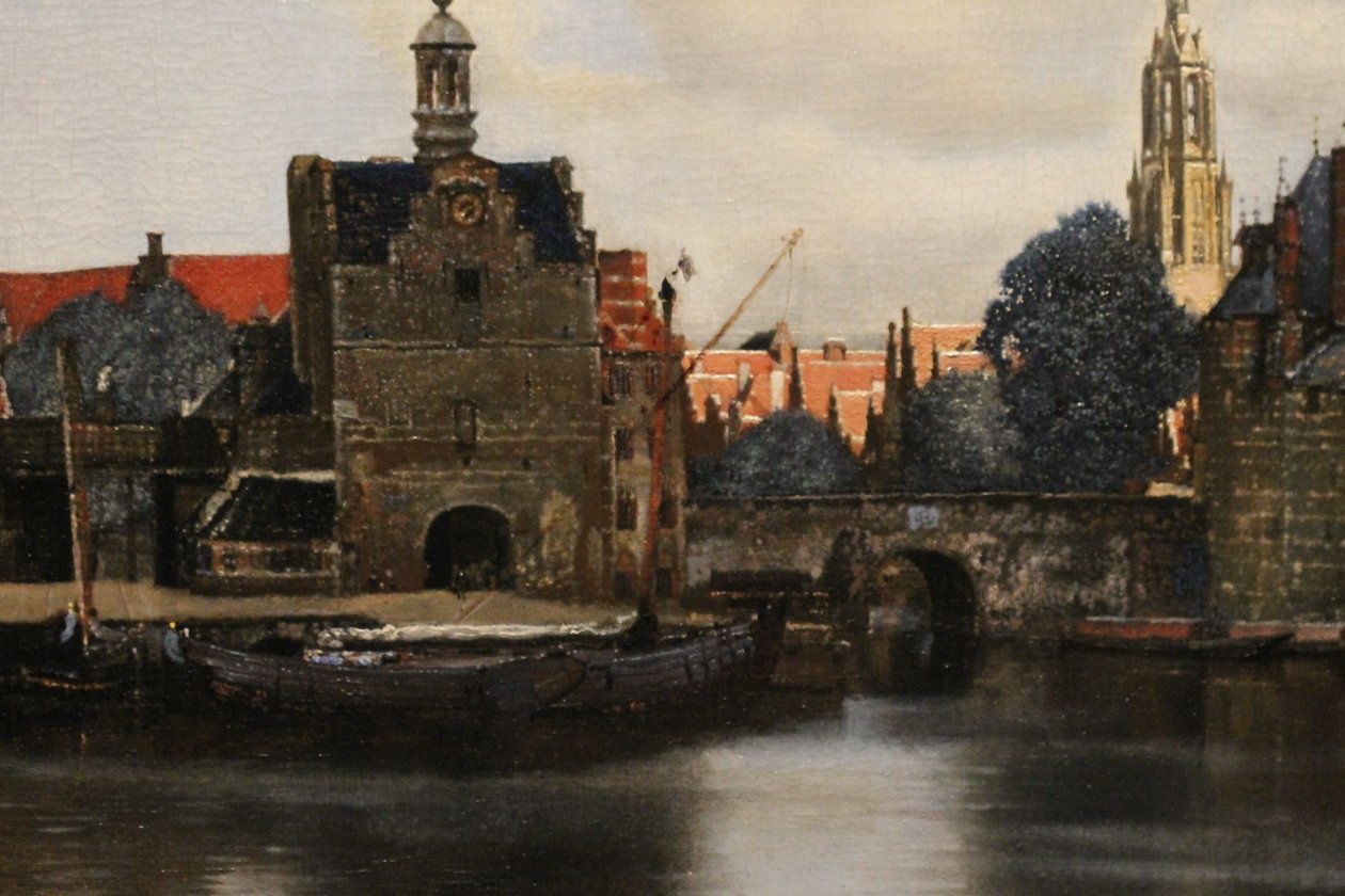 Utsikt över Delft av Johannes Vermeer