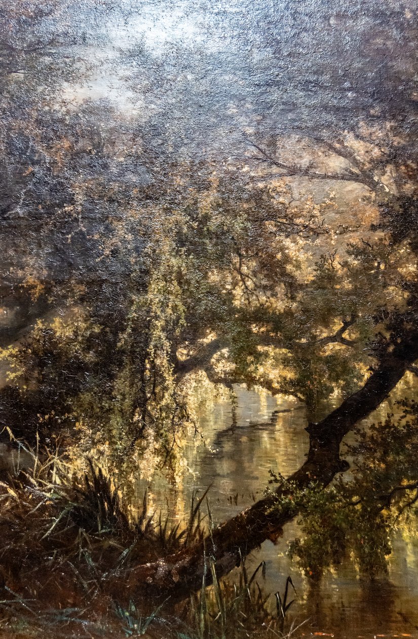 Tyska: Der Teich in Osterbeek Dammen vid Oosterbeek av Johannes Warnardus Bilders