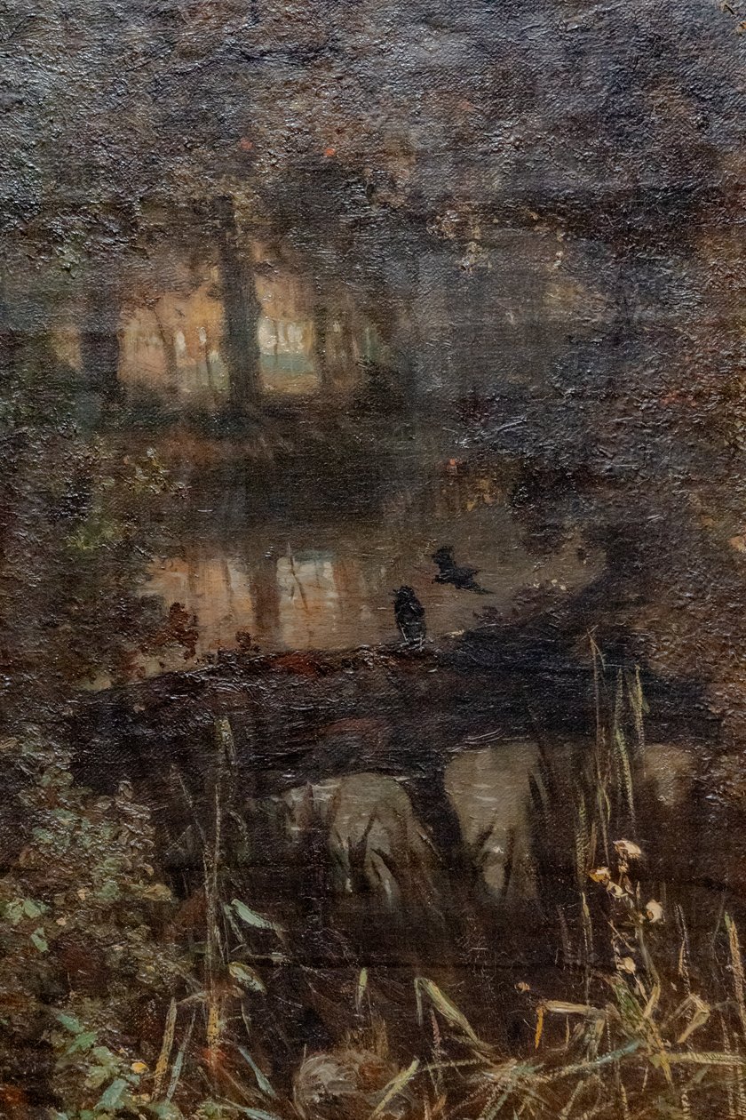 Tyska: Der Teich in Osterbeek Dammen vid Oosterbeek av Johannes Warnardus Bilders