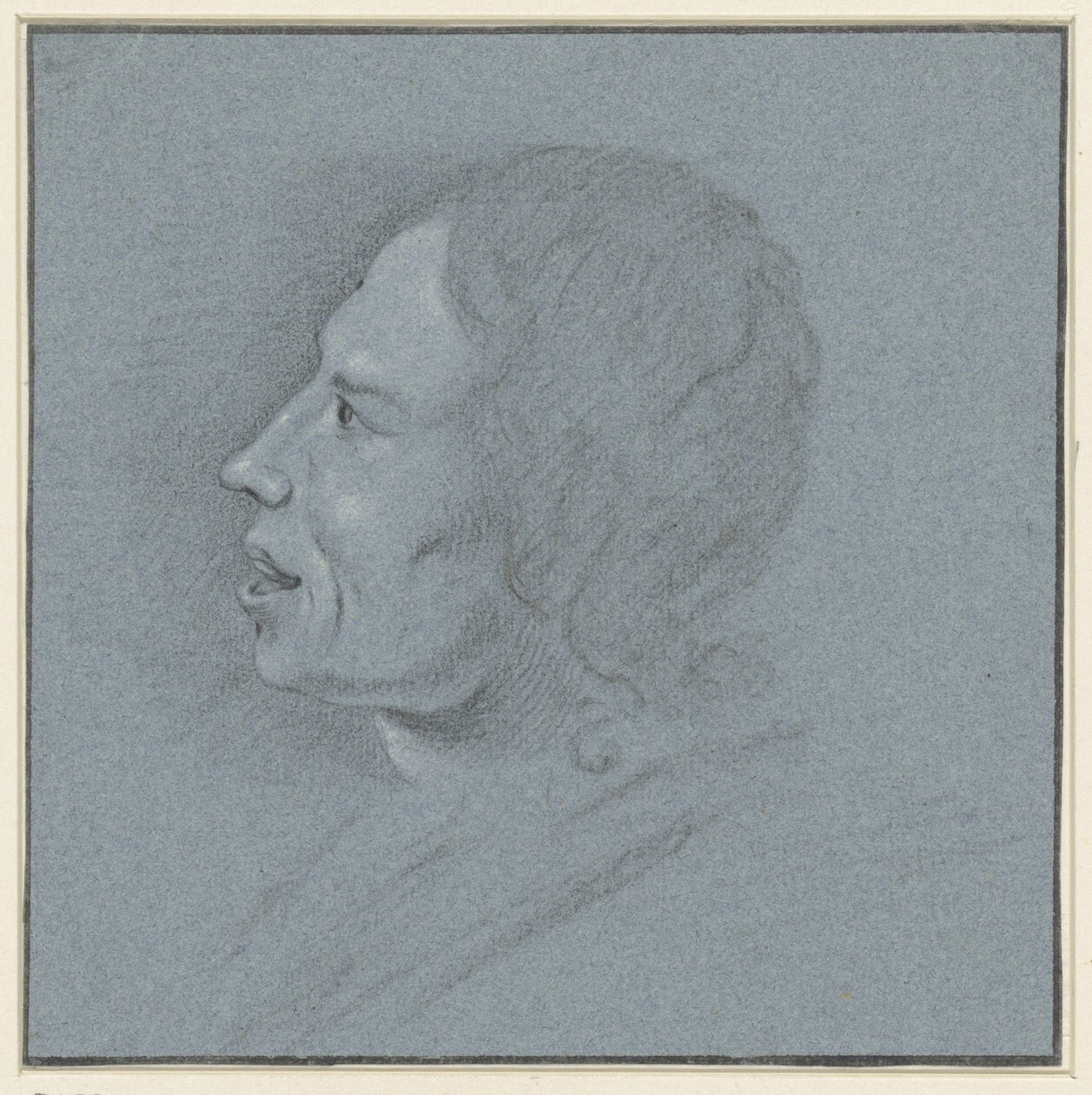 Självporträtt av konstnären Johannes Ziesenis av Johannes Ziesenis