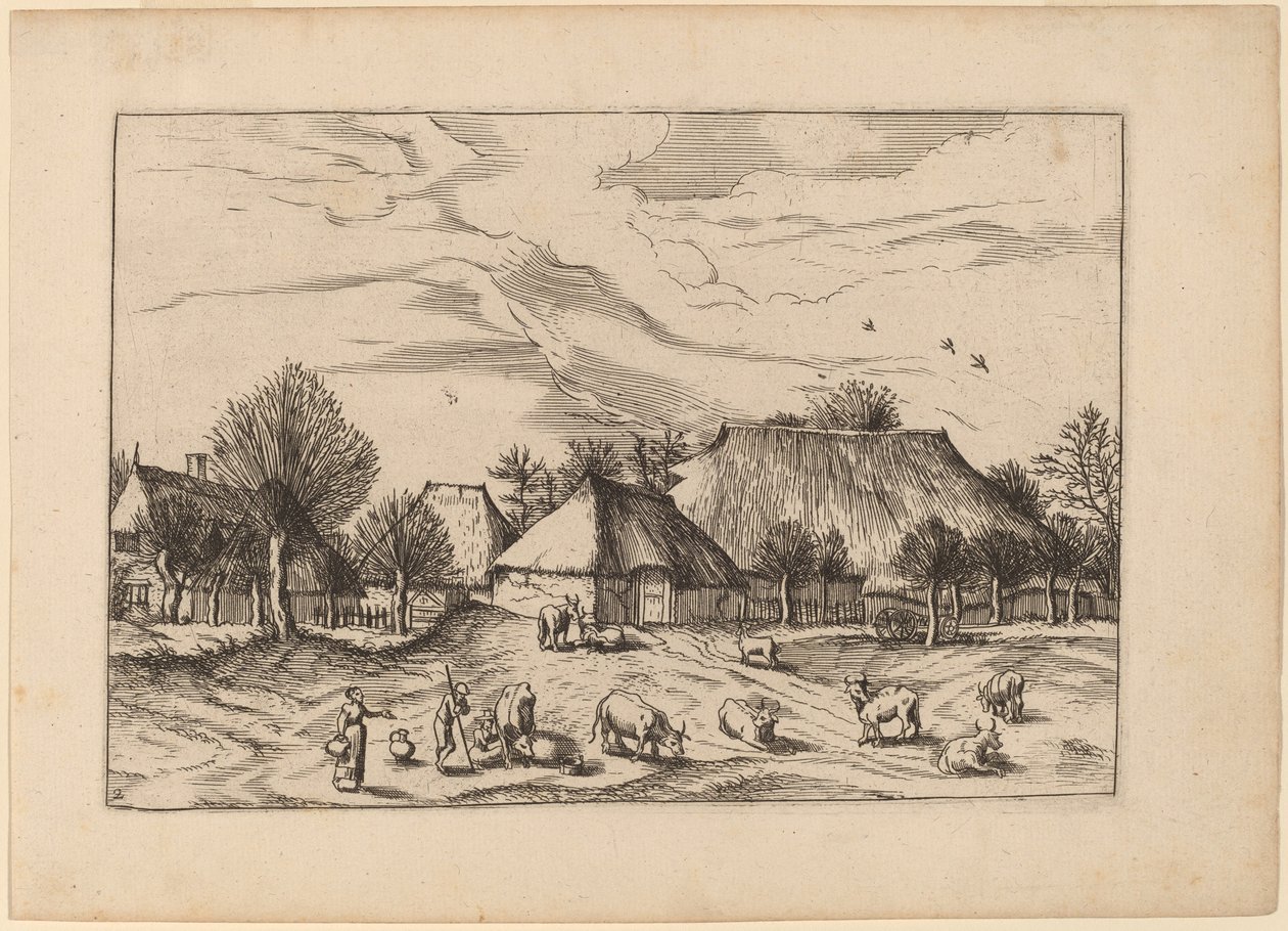 Gårdar av Johannes and Lucas van Doetechum after Master of the Small Landscapes