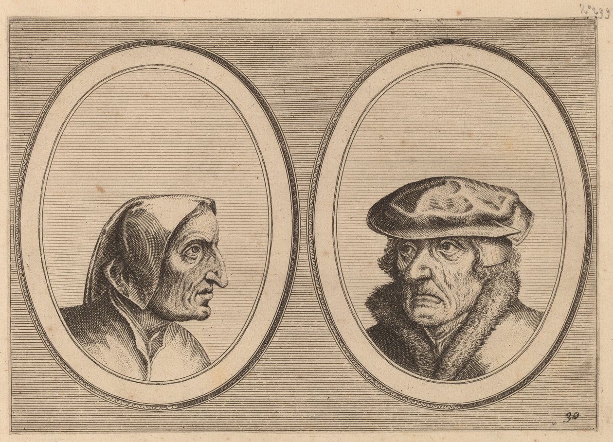 "Buyltje On-versaed" och "Waerner Alwayst-meer" av Johannes and Lucas van Doetechum after Pieter Bruegel the Elder