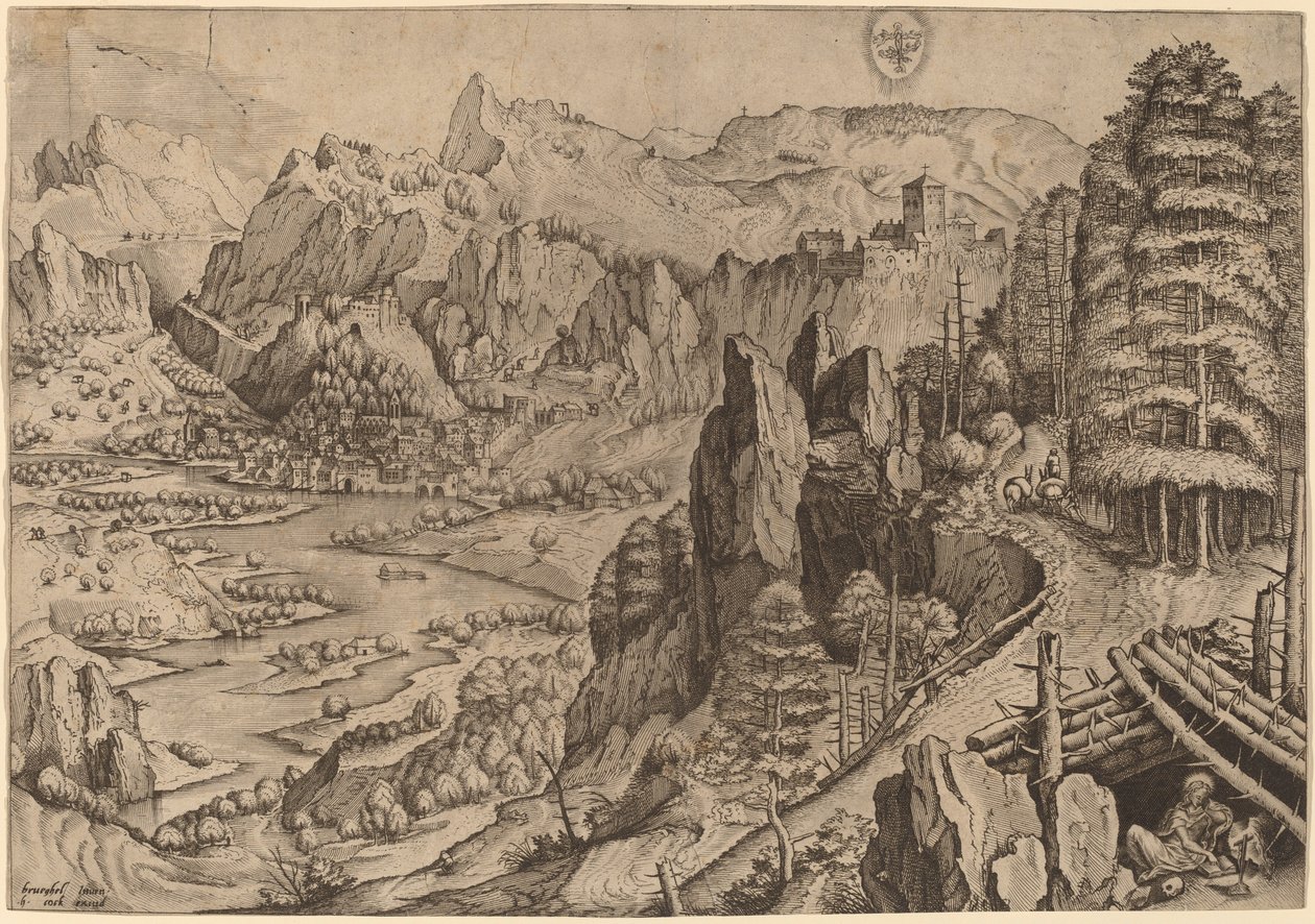 Den ångerfulla Magdalena av Johannes and Lucas van Doetechum after Pieter Bruegel the Elder