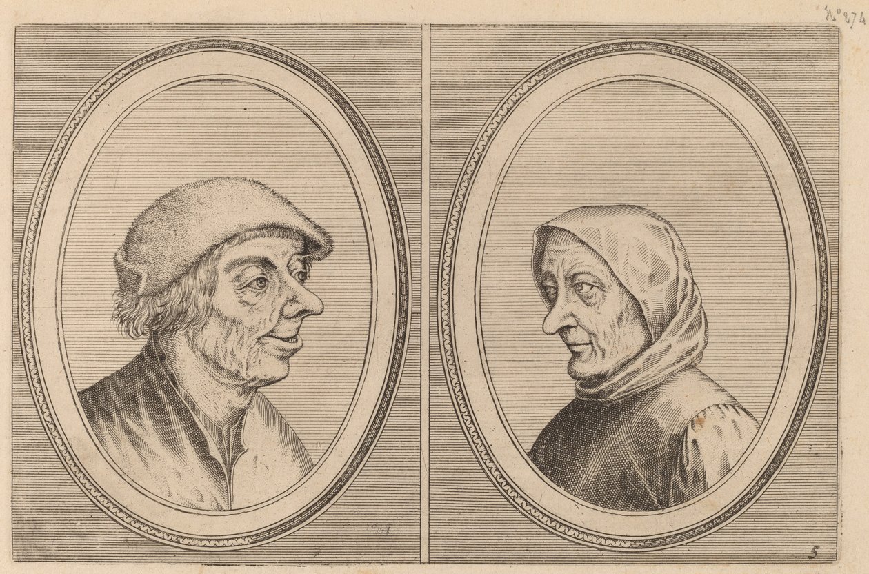 "Mondighe Melis" och "Smeerighe Els" av Johannes and Lucas van Doetechum after Pieter Bruegel the Elder