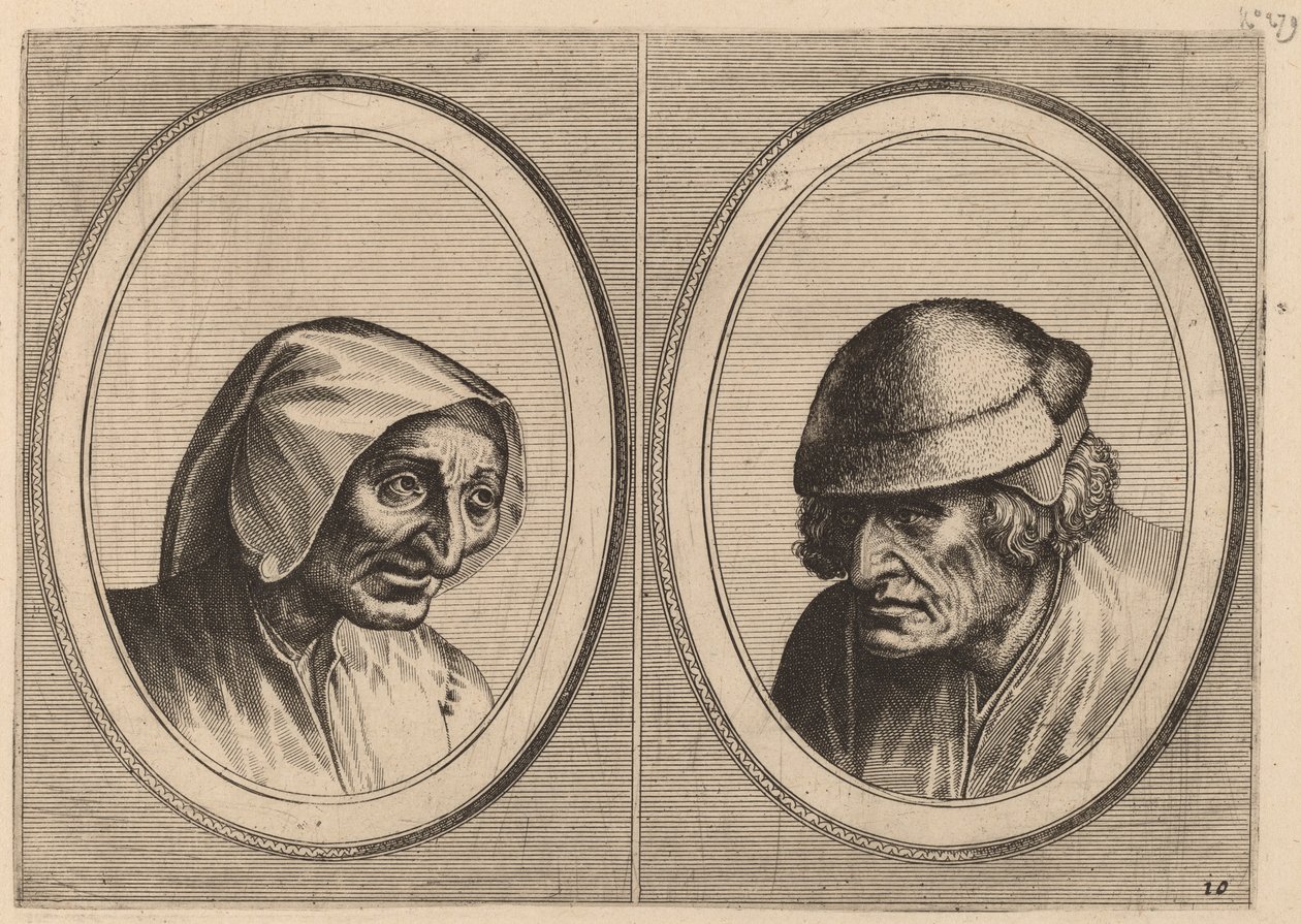 "Visnade Nel" och "Jan Afterlam" av Johannes and Lucas van Doetechum after Pieter Bruegel the Elder