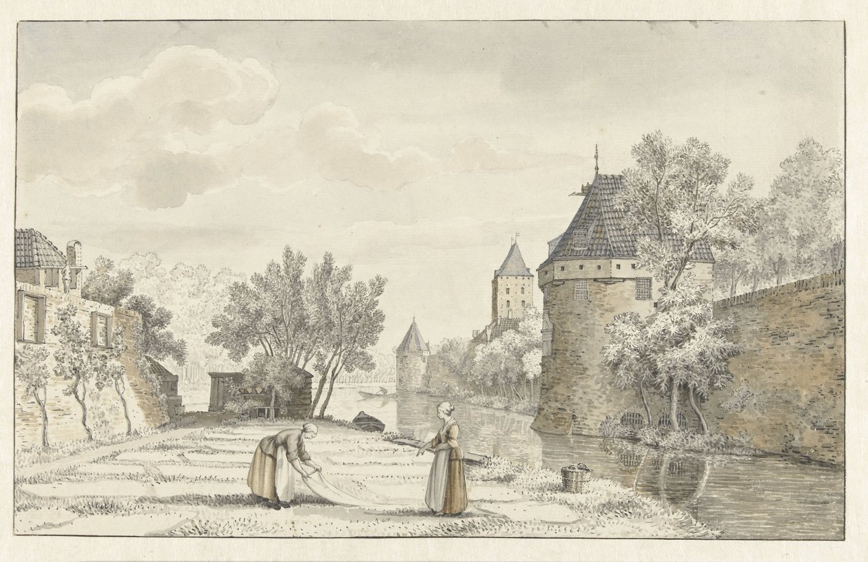 Utsikt över Plompetoren i Utrecht av Johannes de Bosch