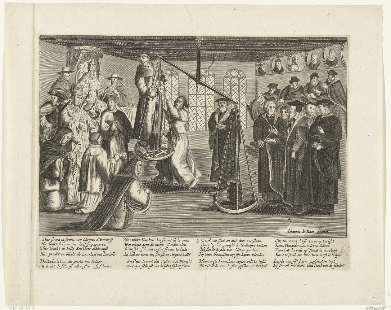 Vägning av Bibeln, 1660 av Johannes de Ram