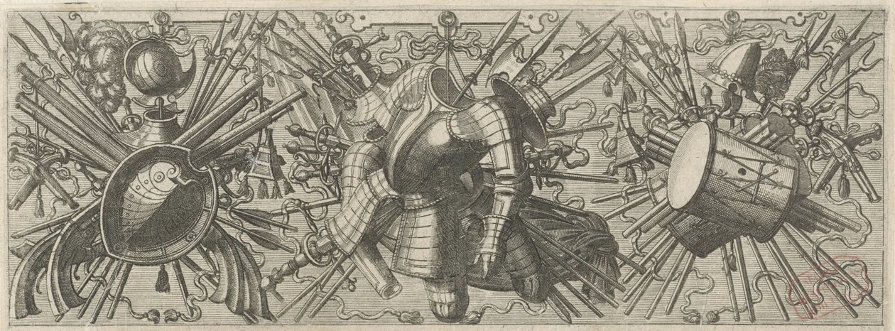 Pommes frites med dubbel fat Panoplia sev armamentarium... (serietitel) av Johannes of Lucas van Doetechum