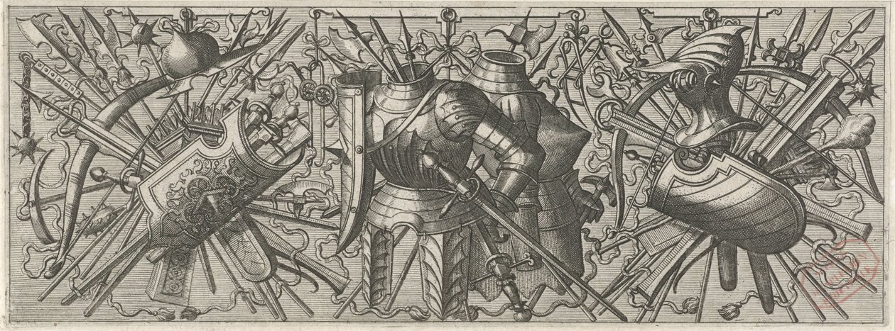 Fries mötte twee kurassen Panoplia sev armamentarium... (serietitel) av Johannes of Lucas van Doetechum