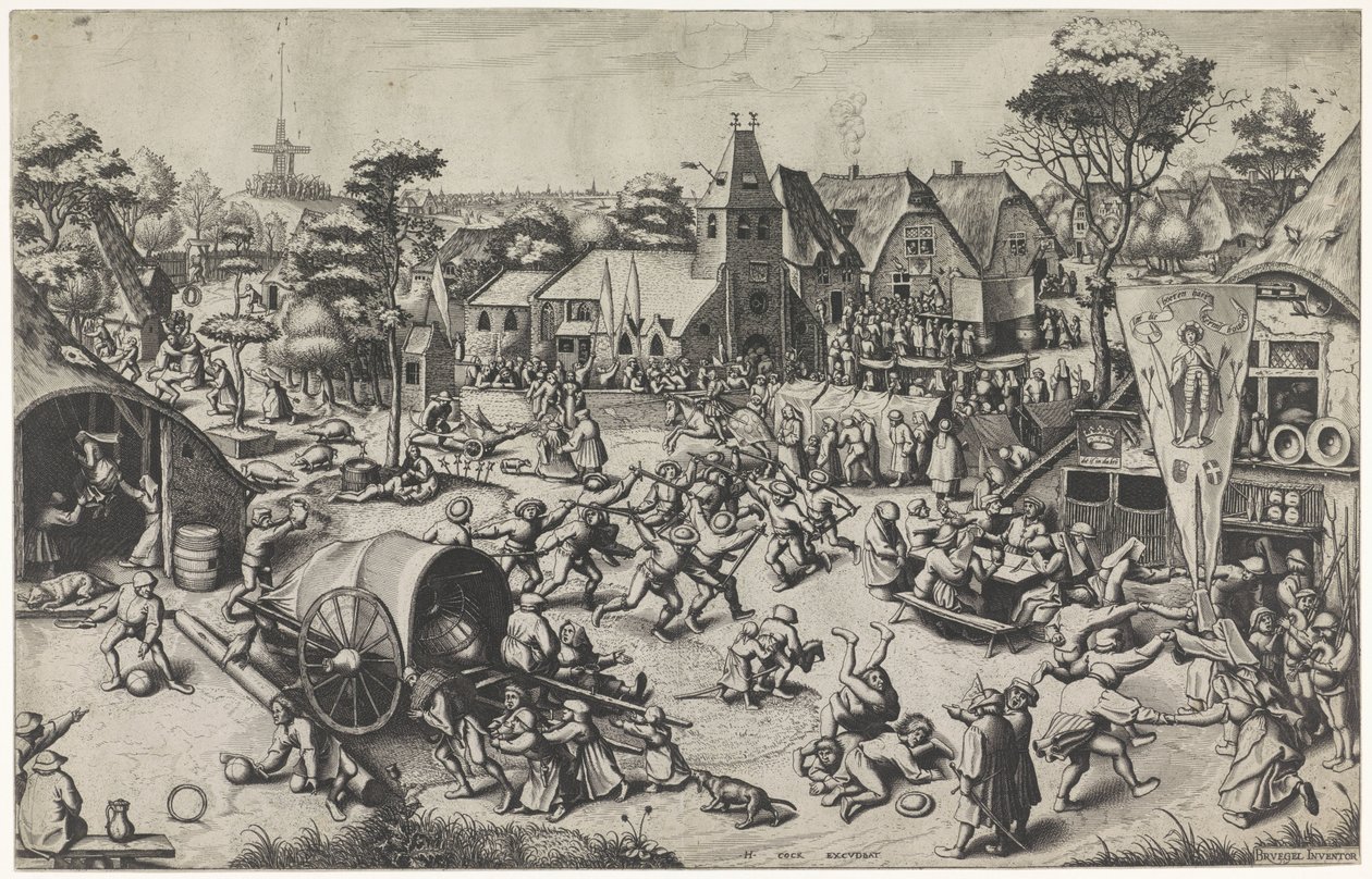 Sankt Georgs mässa av Johannes of Lucas van Doetechum