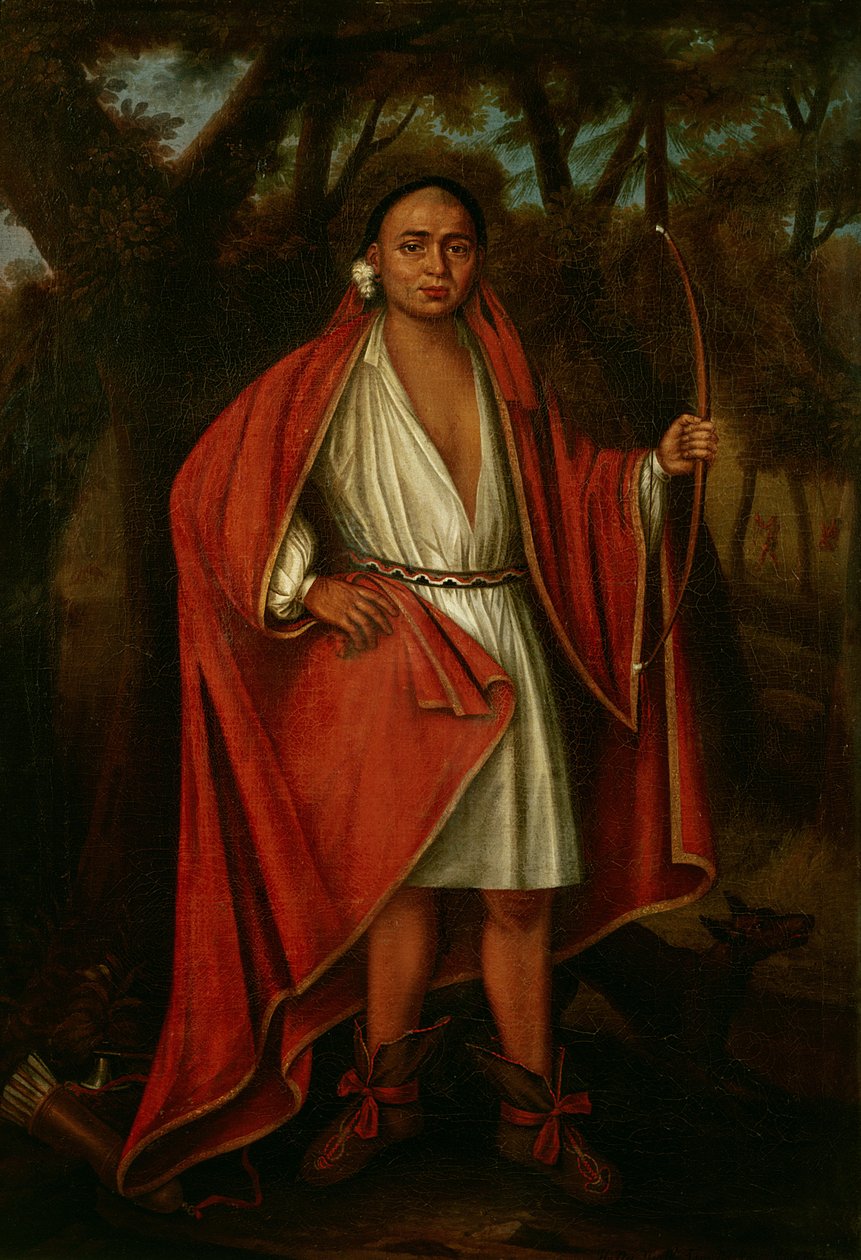 No Nee Yeath Tan no Ton, kung av släkten, 1710 av Johannes or Jan Verelst