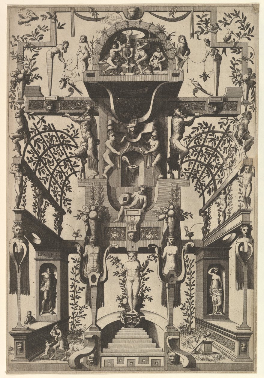 Modern grotesk dekoration, 1557. av Johannes van Doetecum I