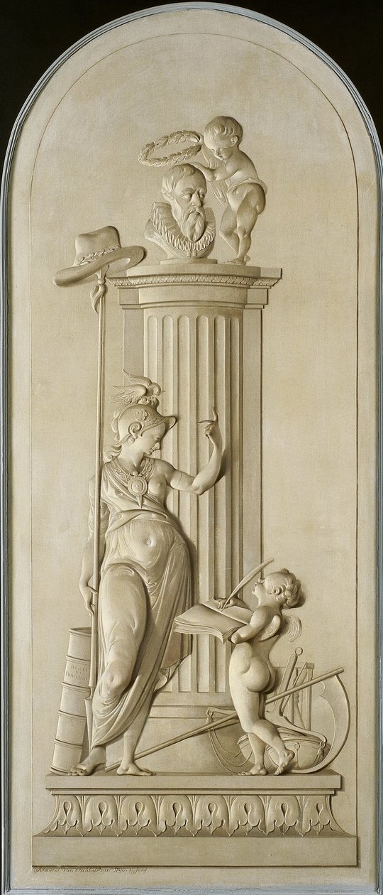 Allegori om frihet av Johannes van Dregt (signed by artist)