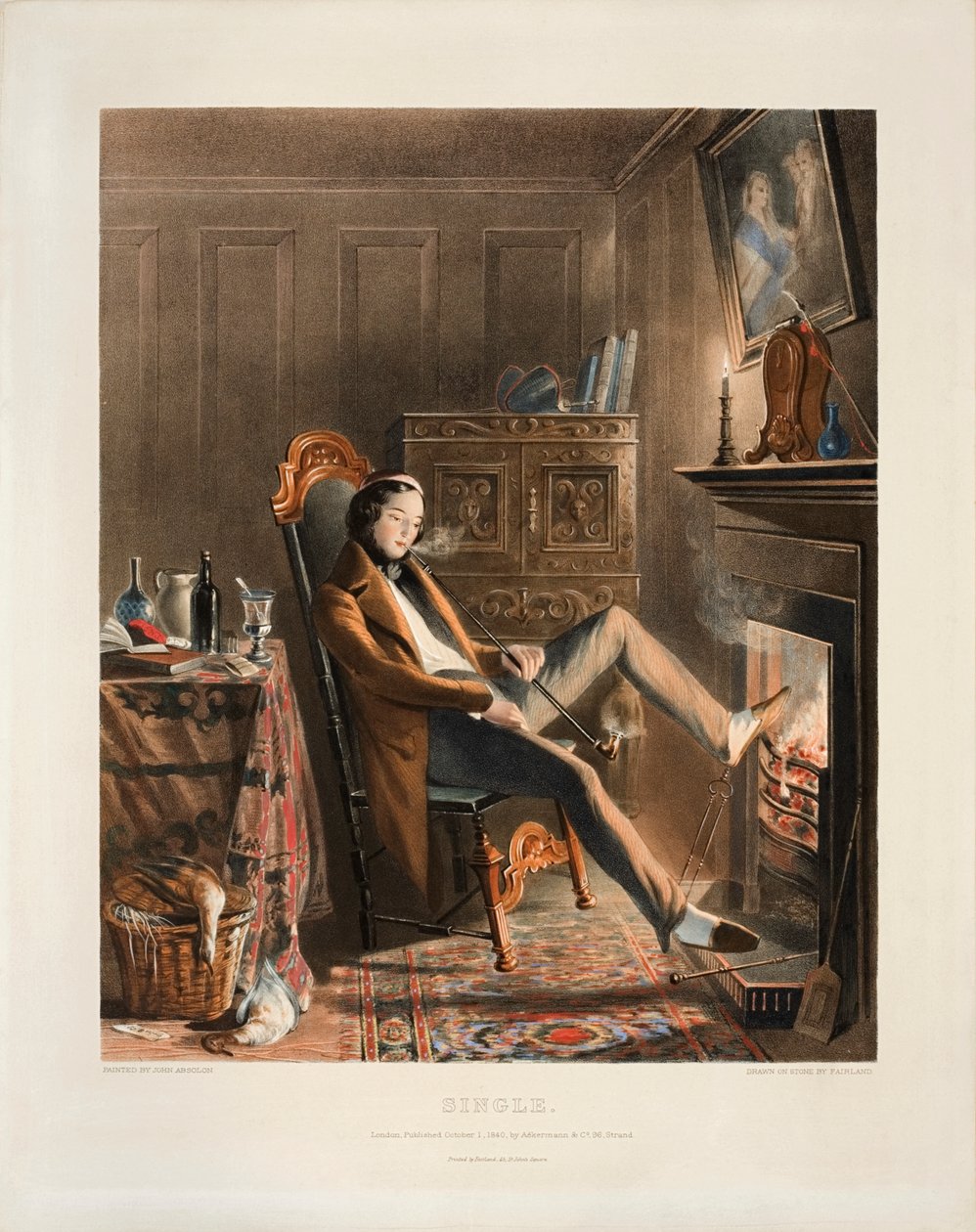 Enkel, litografi av Thomas Fairland (1804-52), utgiven av Ackermann & Co. 1840. av John Absolon